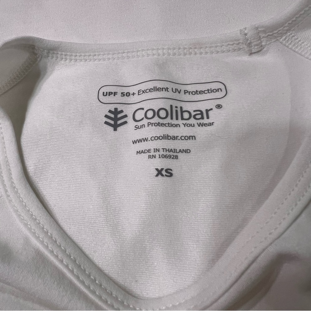 Coolibar UVP 50+ Short Sleeve 
Size XS
White